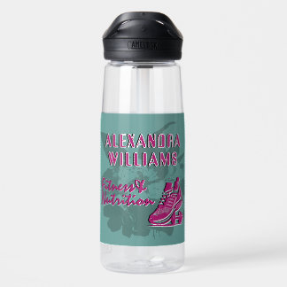 Framboos Turquoise Bloeiende Fitness & Voeding Waterfles