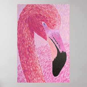 Frambose de Flamingo - door enkel Dahl Poster