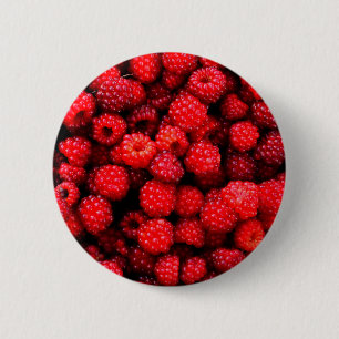 Frambozen 2 ronde button 5,7 cm