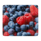 Frambozen en bosbessen snijplank (Voorkant)