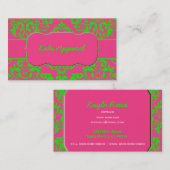 Frambozen en Limoen Visitekaartje (Voorkant / Achterkant)