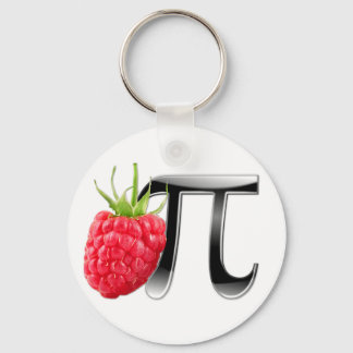 Frambozen en pi-symbool sleutelhanger