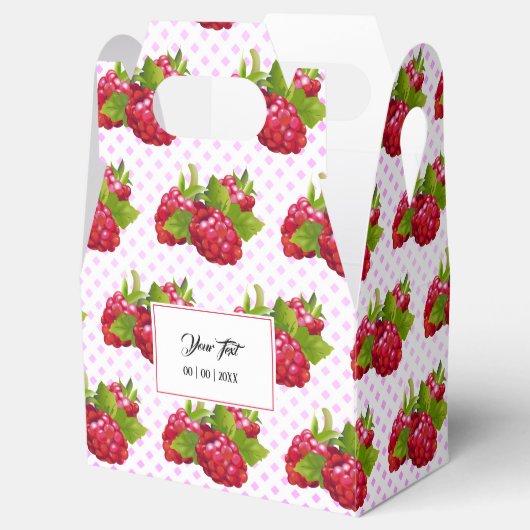 Frambozen Fruit Brunch Party Bedankdoosjes (Geopend)