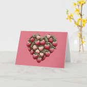 Frambozen Fruit Framboos Art schattig Kaart (Gele Bloem)