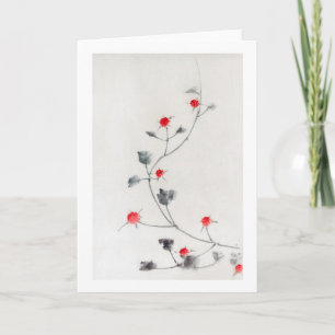 Frambozen, Hokusai, Ukiyo-e Kaart