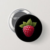 Frambozen Ronde Button 5,7 Cm (Voorkant /achterkant)