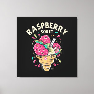 Frambozen Sorbet Canvas Afdruk