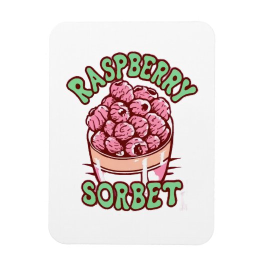 Frambozen Sorbet Magneet (Verticaal)