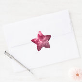Frambozen Sterren Ster Sticker (Envelop)