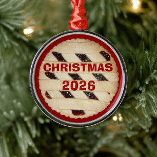Frambozen taart/tart kerst ornament