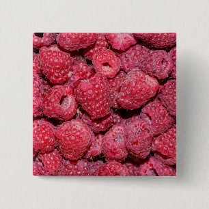 Frambozen Vierkante Button 5,1 Cm