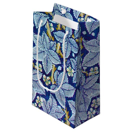 Frambozenboom, William Morris Small Gift Bag Klein Cadeauzakje (Voorkant Gekanteld)