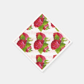 Frambozenfruit Servet (Hoek)