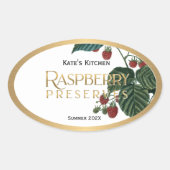 Frambozenreserves Jelly Label (Voorkant)
