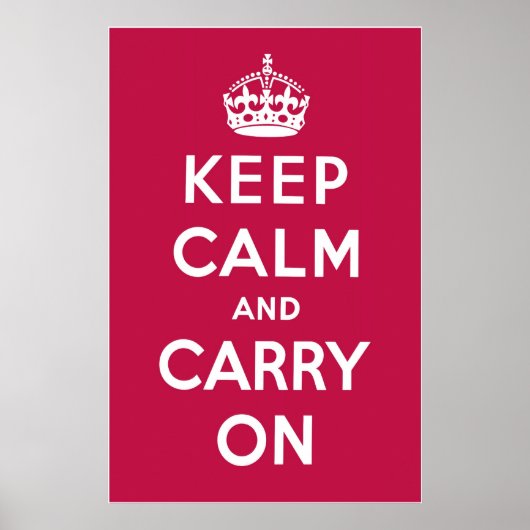 Frambozenrood Poster (Voorkant)