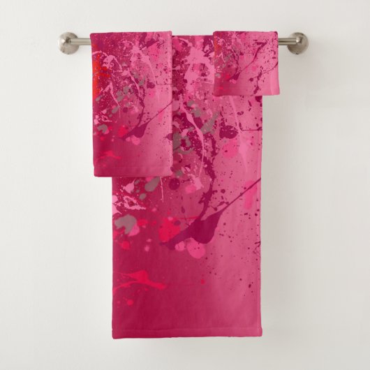 Frambozige drijfmest bad handdoek (Insitu)