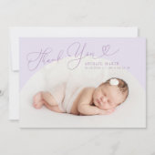 Frame Arc violet Merci Yoy Faire-part de naissance (Devant)