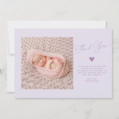 Frame Arc violet Merci Yoy Faire-part de naissance (Dos)