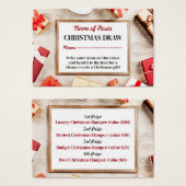 Frame de fête, Billets de raffle de fête de Noël (Devant & derrière)