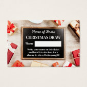 Frame de fête, Billets de raffle de fête de Noël (Devant)