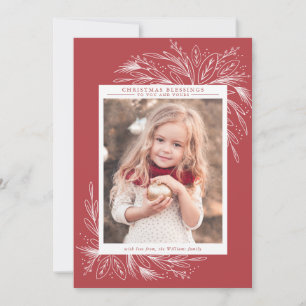 Frame de fête, carte photo de Noël