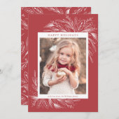 Frame de fête, carte photo de vacances (Devant / Derrière)