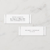 Frame de mariage argent rsvp mini carte en ligne (Devant / Derrière)