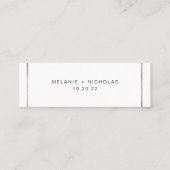 Frame de mariage argent rsvp mini carte en ligne (Dos)