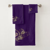 Frame Floral Fille Parties scintillant Violet Et F (En situation)