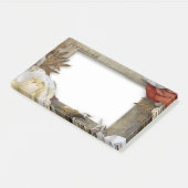 Frame Floral Fleur Extra Gros Post-it Notes (Incliné)