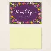Frame Florale en fleurs Mariage rustique du jardin (Devant & derrière)