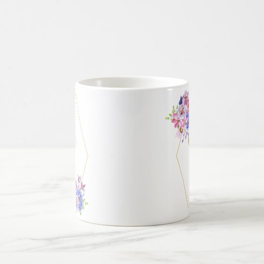 Frame florale Mère de la mariée Café Mug (Centre)