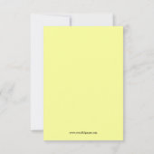 Frame Jaune - 3x5 Faire-part de graduation (Dos)
