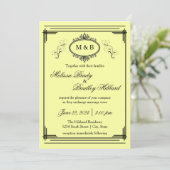 Frame Jaune - Faire-part de mariage (Debout devant)