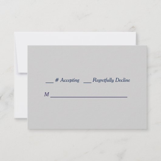 Frame Or Boho Bleu Mariage Floral RSVP (Dos)