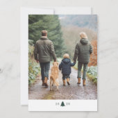 Framed Classic New Year Photo Feestdagenkaart (Achterkant)