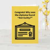 Framed Diploma - Afstuderen Kaart (Gele Bloem)