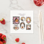 Framed Ghost & Cat Halloween 1st Birthday Servet (Insitu)