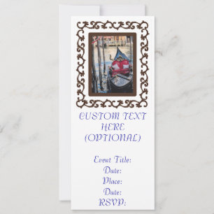 -Framed Gondola in Venezia Kaart