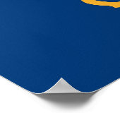 Framed print met vlag van Idaho, VS (Hoek)