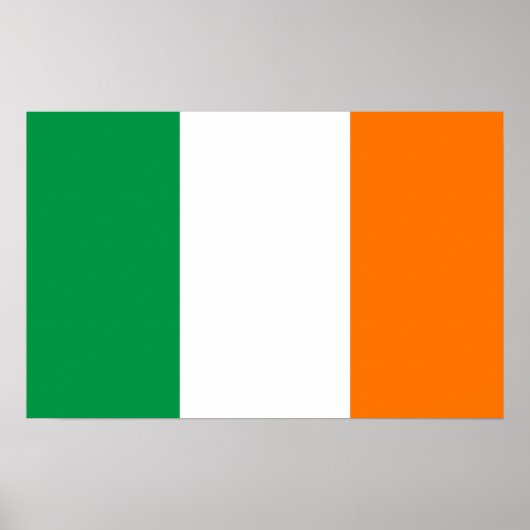 Framed print met vlag van Ierland (Voorkant)