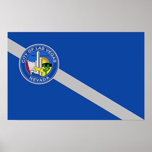 Framed print met vlag van Las Vegas, VS (Voorkant)