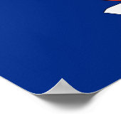 Framed print met vlag van New York, VS (Hoek)