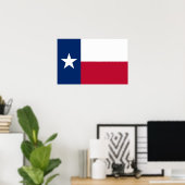 Framed print met vlag van Texas, VS (Thuiskantoor)