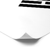 Framed print met vlag van Zuid-Korea (Hoek)