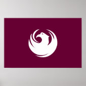 Framed print with Flag of Phoenix, Arizona (Voorkant)