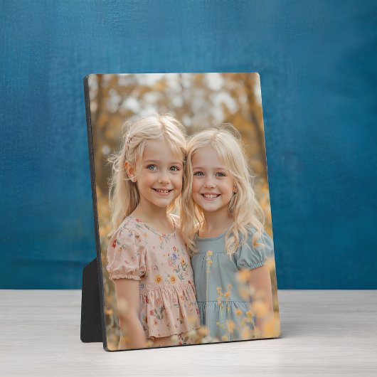 Frameless Custom Photo Tabletop Easel Back Plaque