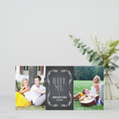 Framing Bladeren Trouwbedankkaarten Chalkboard Bedankkaart (Staand voorkant)