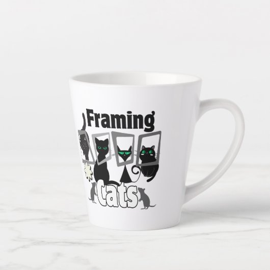Framing Cats.w Latte Mok (Rechts)
