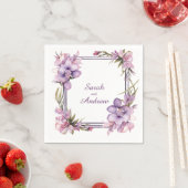 Framing Lilah Flower (Geen datum): Bruiloftsservet Servet (Insitu)